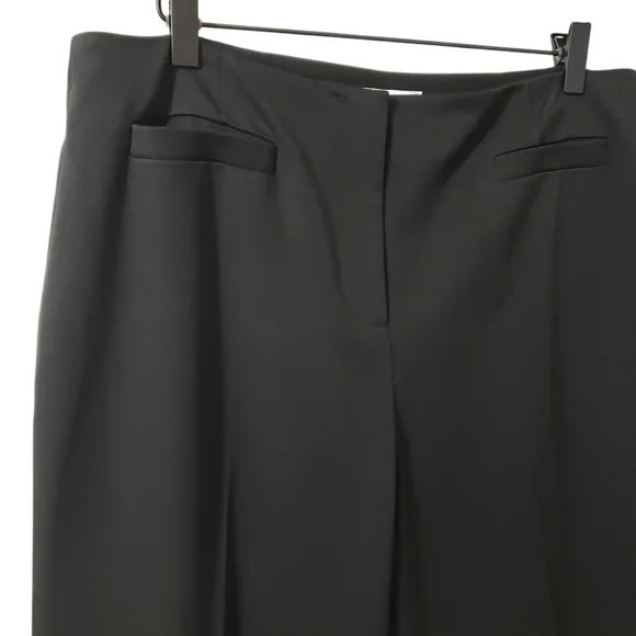 Talbots Womens Stretch Black Flat Front Career Trouser Dress Pants Sz 14 - Picture 4 of 12